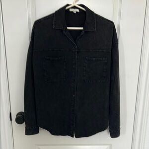 Z Supply Niccola Black Button-Up Shirt - size small